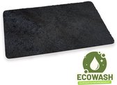 Studio M ECOWASH - Paillasson - Paillasson lavable en machine - Tapis d'entrée 60X90 cm - Zwart - Paillasson antidérapant - Tapis de nettoyage avec antidérapant écologique
