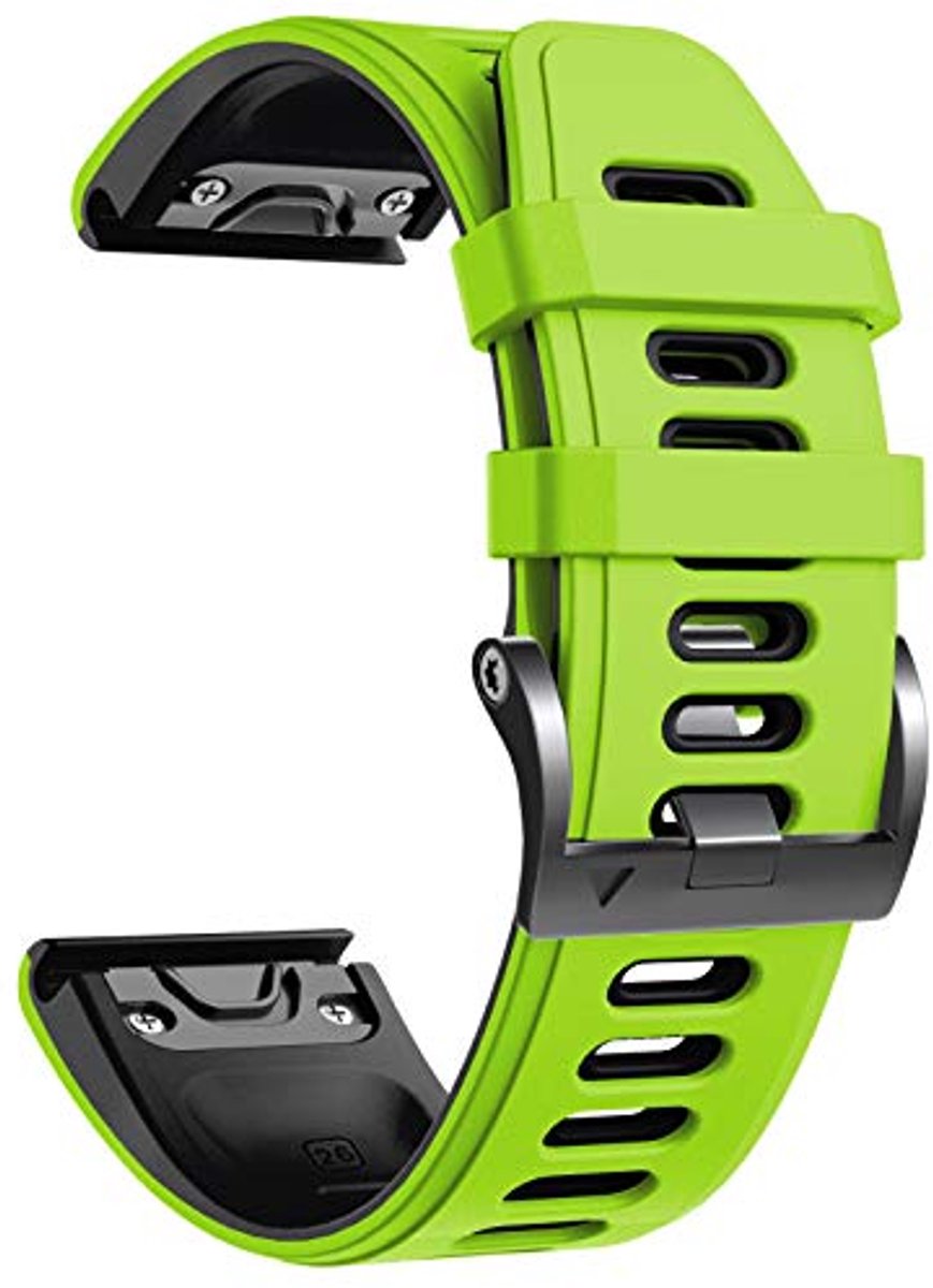 Silicone Polsband voor Garmin Fenix Series - Quick-Fit 26 mm Reserve-Horlogeband in Meerdere Kleuren