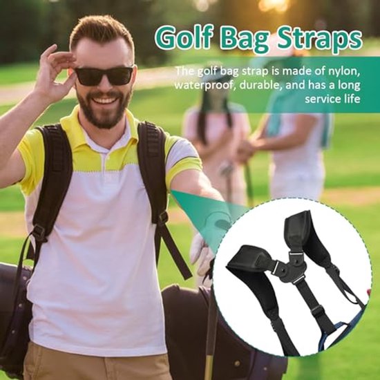 Verstelbare Golftasriemen voor Comfortabel Transport — afbeelding 2