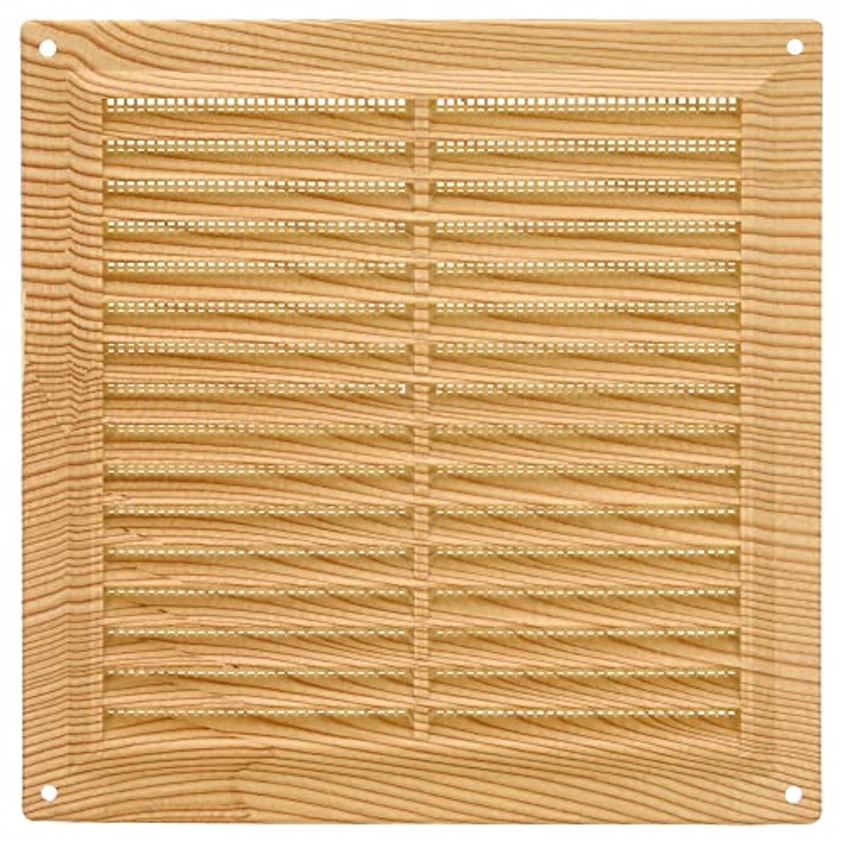 Vierkant kunststof ventilatierooster met muggennet voor keuken en badkamer, ideaal voor luchtuitlaat, 170 x 170 mm