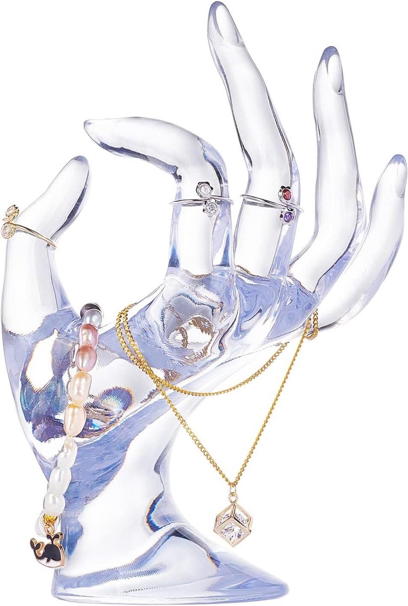 Premium - Sieraden Display Handhouder - OK Vorm - Ring Armband Houder - Horloge Stand - Bruiloft Showcase - Thuis Retail Display Organisatie