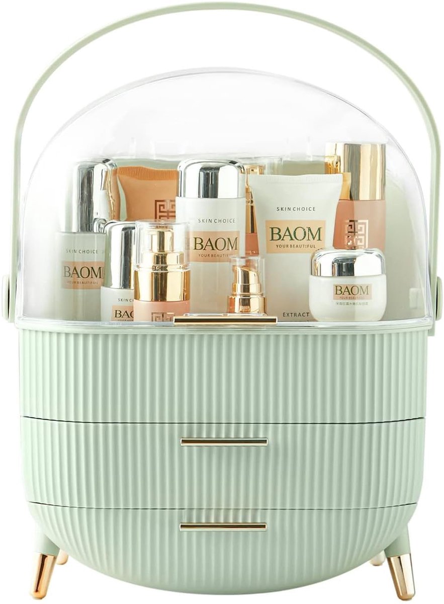 Ibenzoa® Elegante en Ruime Make-up Organizer met Stof- en Waterbescherming