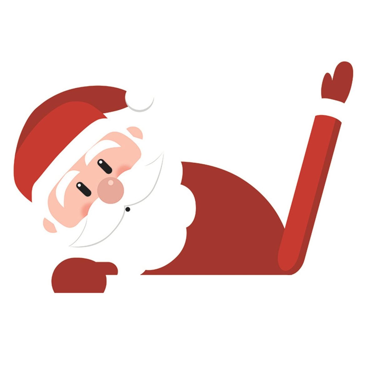 Christmas Rear Wiper Decal Sticker Funny Waving Wiper Blade Sticker Christmas Decoration for Rear Window SUV Car