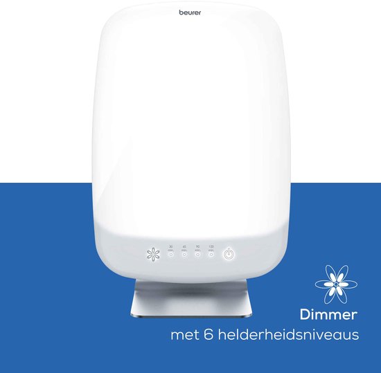 Beurer TL 95 Daglichtlamp – Lichttherapielamp 10.000 Lux (tot 14 000 Lux op 20 cm)– Medisch Gecertificeerd – SunLike® LED – Groot Verlichtingsoppervlak 37×30 cm – Dimbaar met 6 Helderheidsniveaus – Timer – Kantelbaar – UV-vrij – 3 Jaar Garantie