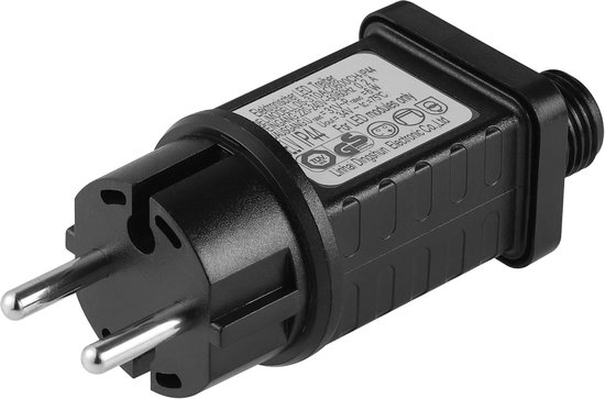 Guirlande lumineuse de Noël Sander Shop, alimentation, transformateur, 31 V, 6 W, transformateur basse tension LED avec 9 modes, fonction minuterie, arrêt, étanche IP44, pour guirlande lumineuse avec éclairage Festoon