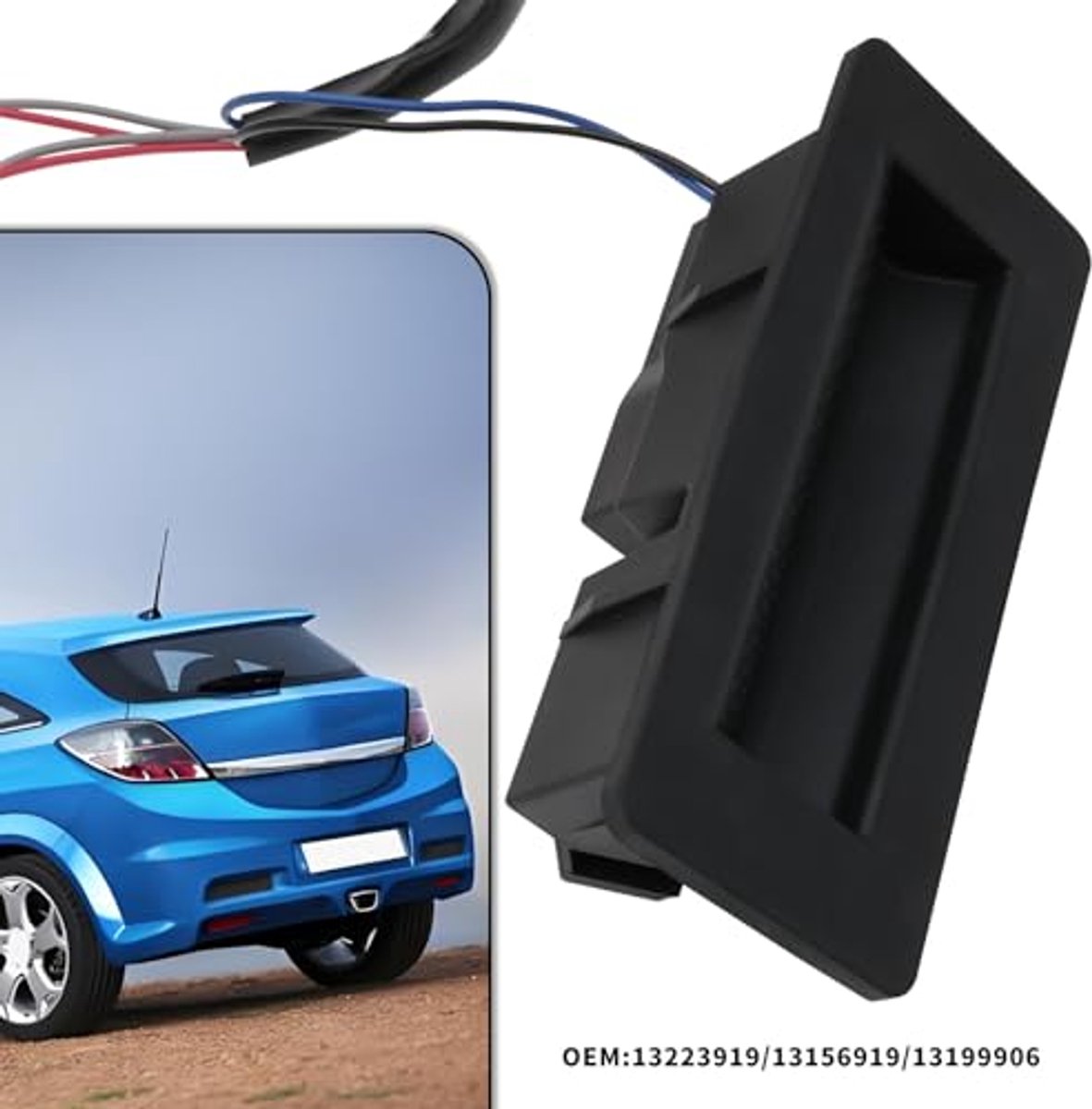 1e achterklep opening bedieningsschakelaar vervangingsonderdeel 13223919 13156919 13199906 compatibel met OPEL Astra H caravan (2004-2010) compatibel met OPEL Zafira B (2005-2011)
