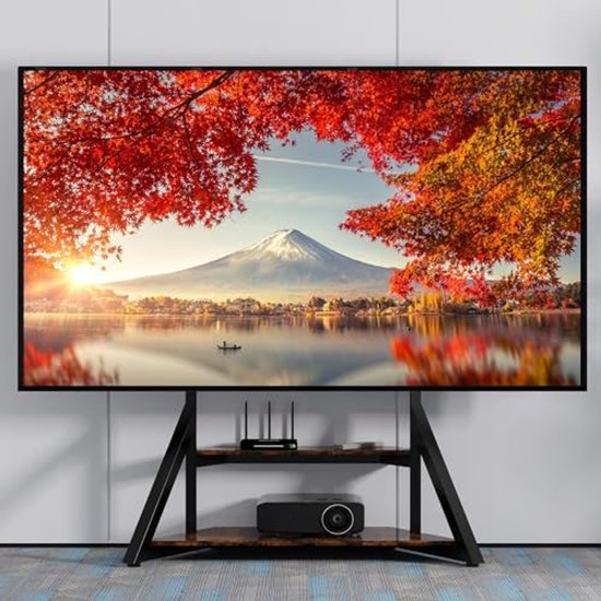 Foto: Verstelbare tv standaard voor 65 100 inch televisies met av planken en vesa 800x600 mm