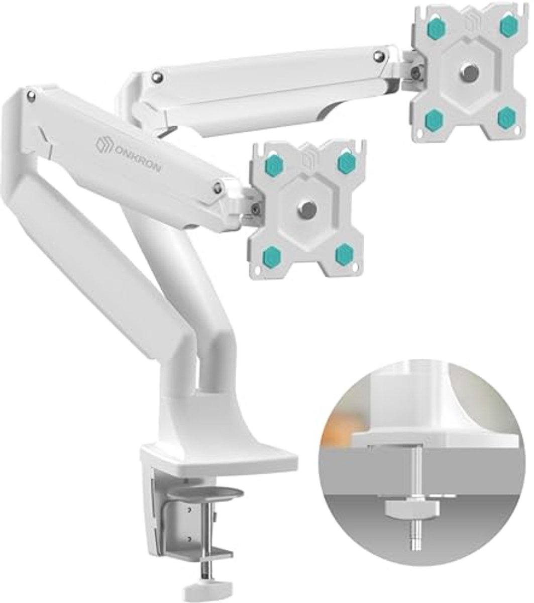 Dubbele Monitorarm voor 13" tot 32" - Desk Montage tot 9 kg per Arm