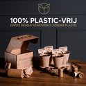 Bonsai starterkit, 100% plasticvrij, met 4 potjes, zaden en instructies.