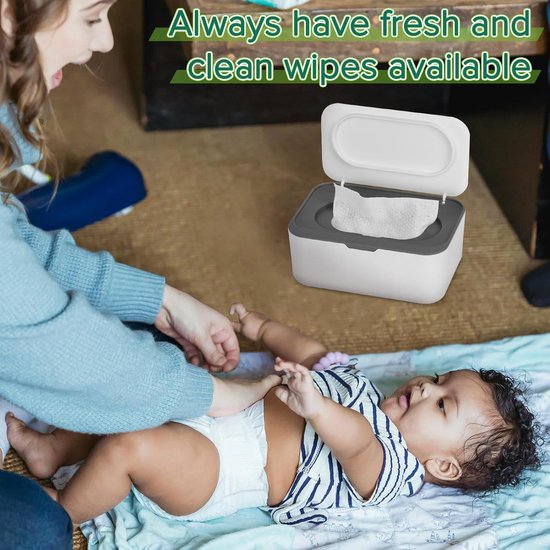 Doekjeshouder - Wipe Box Doekjesverdeler - Billendoekjes Houder - Tissue Box - Billendoekjesdoos - Geschikt voor Natte Doekjes, Vochtig Toiletpapier - Stofdichte Tissue Box Houder - Dispenser voor Vochtige Doekjes - Opbergdoos voor Babydoekjes — afbeelding 5