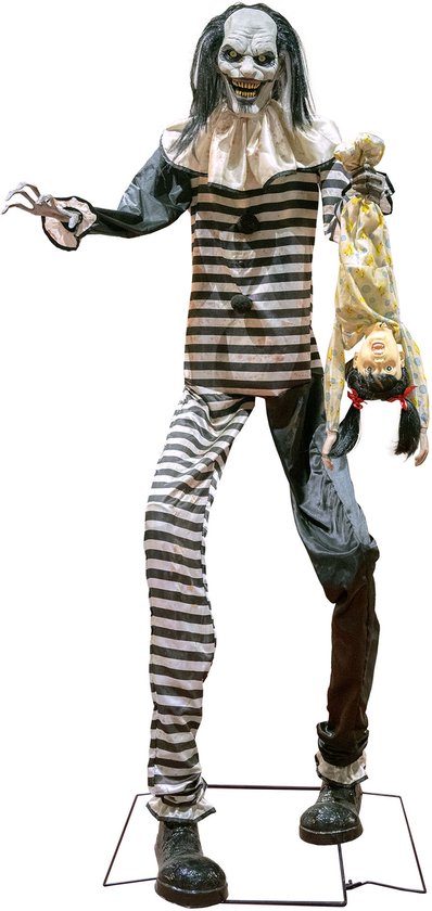 Halloween – Clown met meisje – 240 cm