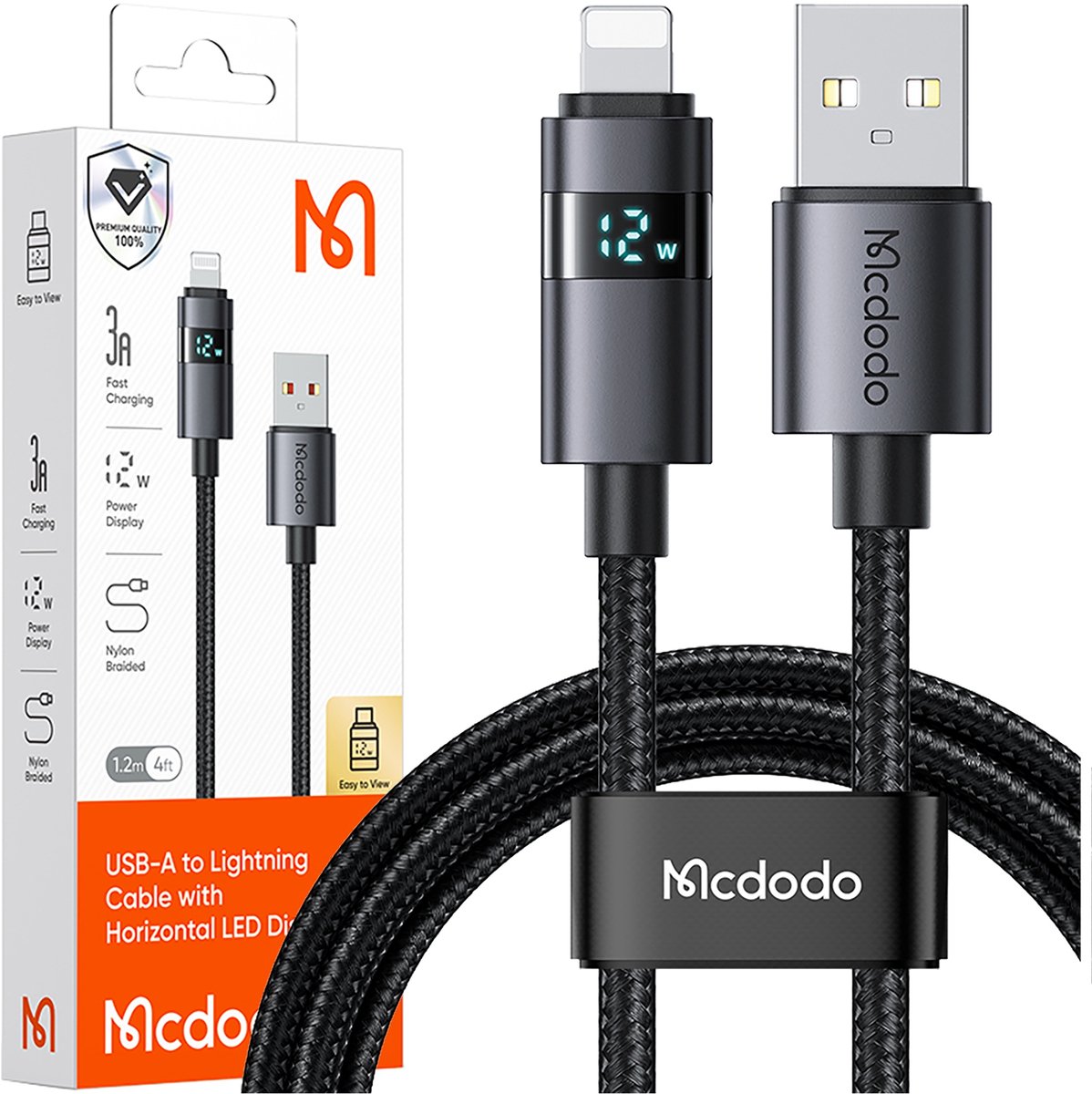 Mcdodo Usb Lightning 36W 1M Weergavekabel Voor Iphone X 11 12 13 14
