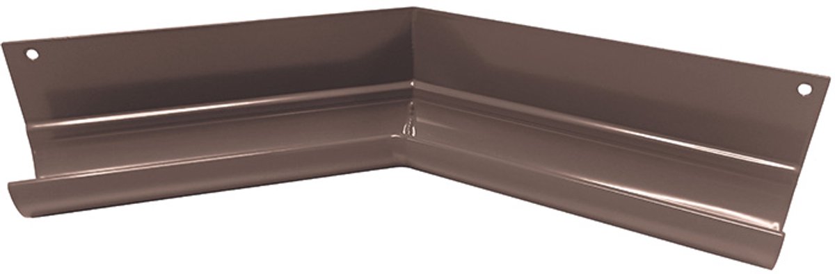 Renoplast® R50 aluminium goothoek | Binnenhoek 135° Bruin | Dakgoten Regengoot Dakafvoer Randprofielen van plaatstaal | Tuinhuisje Carport Terras Balkon plug-in kanaal | goot voor dak