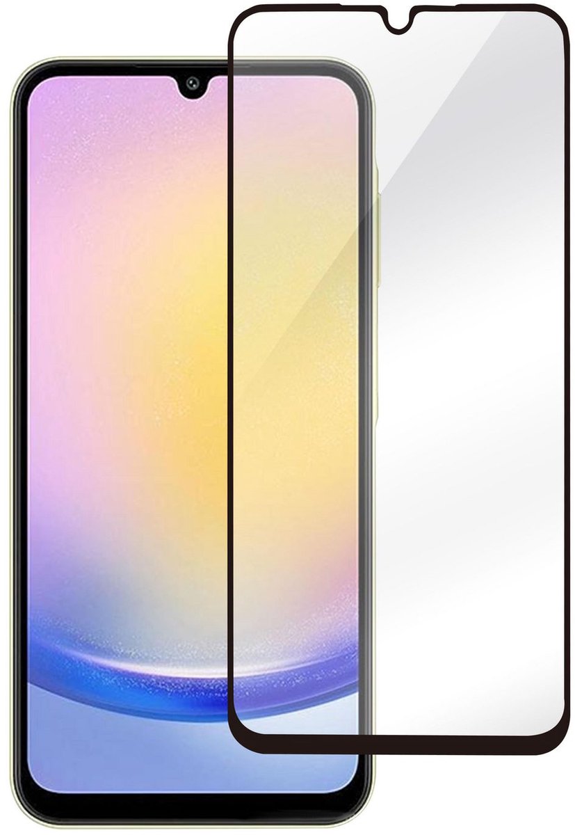 eSTUFF Titan Shield - Bildschirmschutz für Handy - volle Abdeckung - Glas - Rahmenfarbe schwarz - für Samsung Galaxy A2