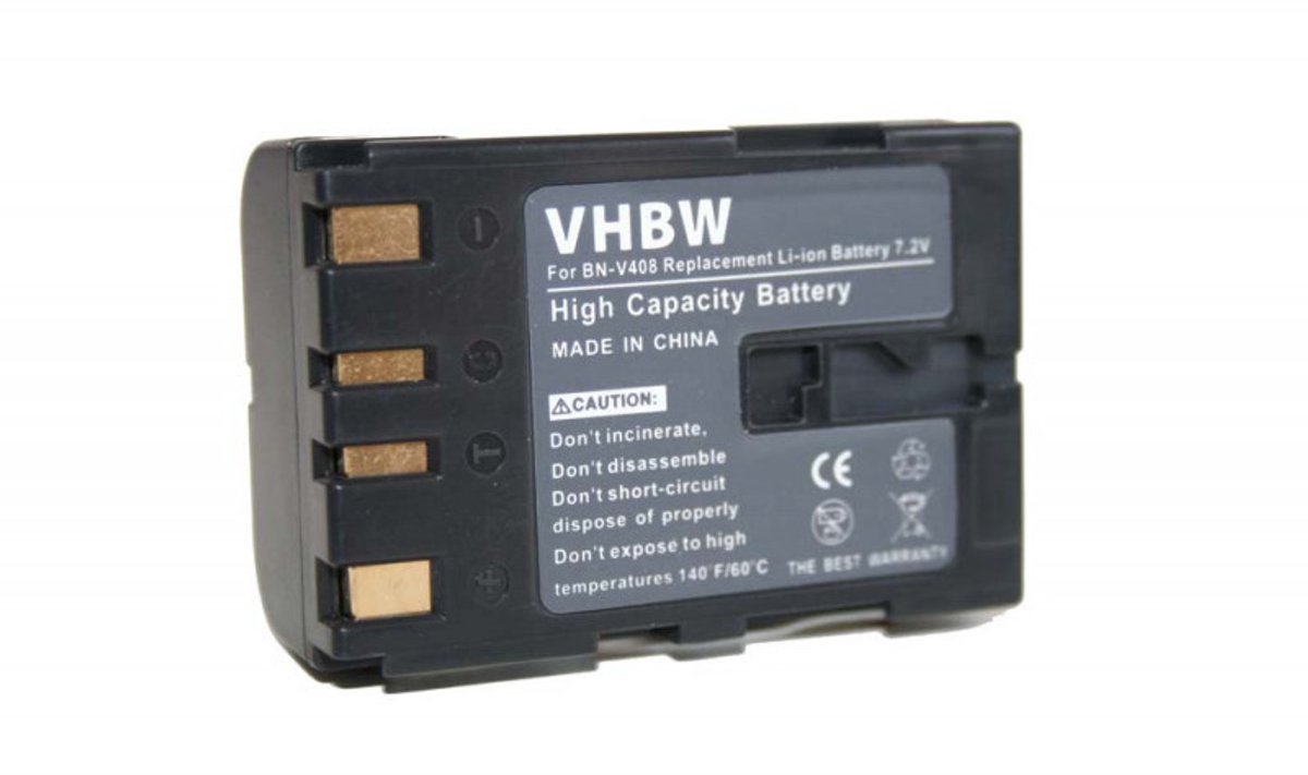 Camera accu compatibel met JVC BN-V408U / 900 mAh