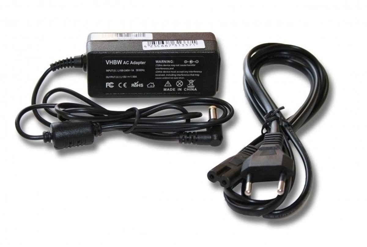 Notebook lader 19V / 1,58A / 30W - 5,5mm x 1,7mm voor o.a. Acer, Dell en Packard Bell
