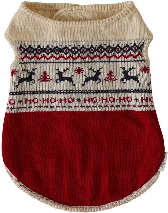 Pull de Noël Vertbaudet pour chien FAMILY