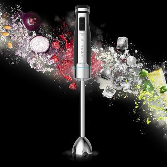 Handmixer met 1500W Vermogen, Extra Lange Splash Guard, 21 Snelheden en Turbo-functie — afbeelding 5