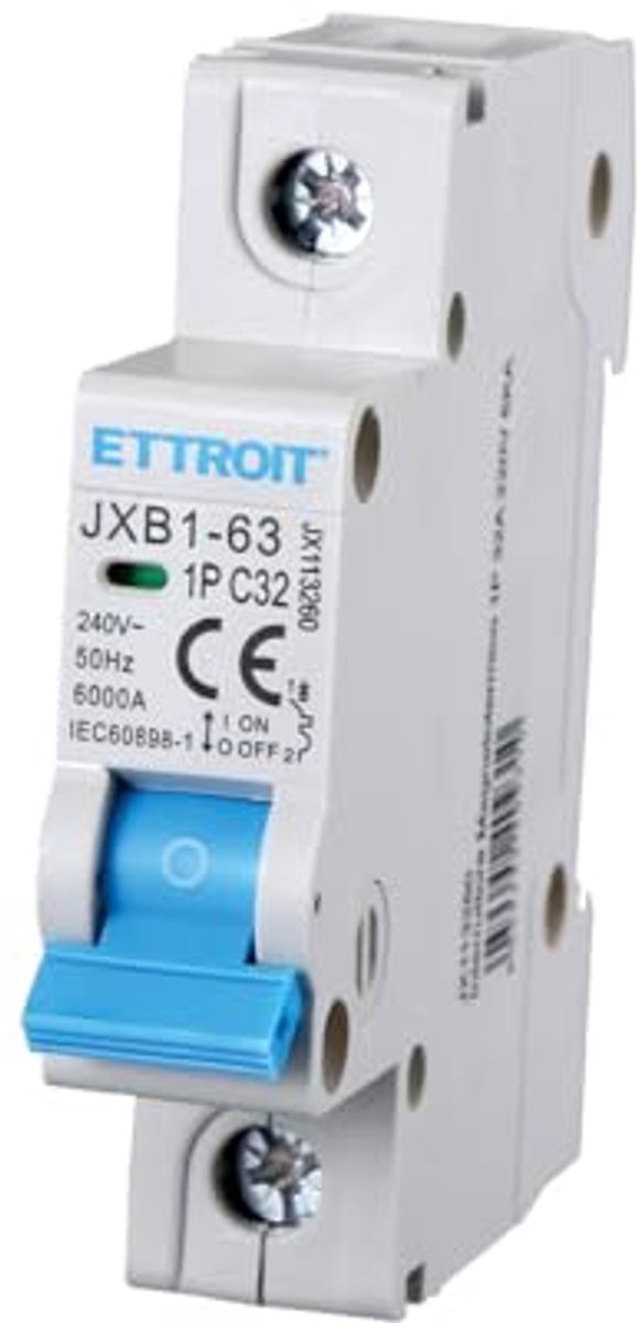Automatische thermoschakelaar 1P monopolie 220V 6A 10A 16A 20A 25A