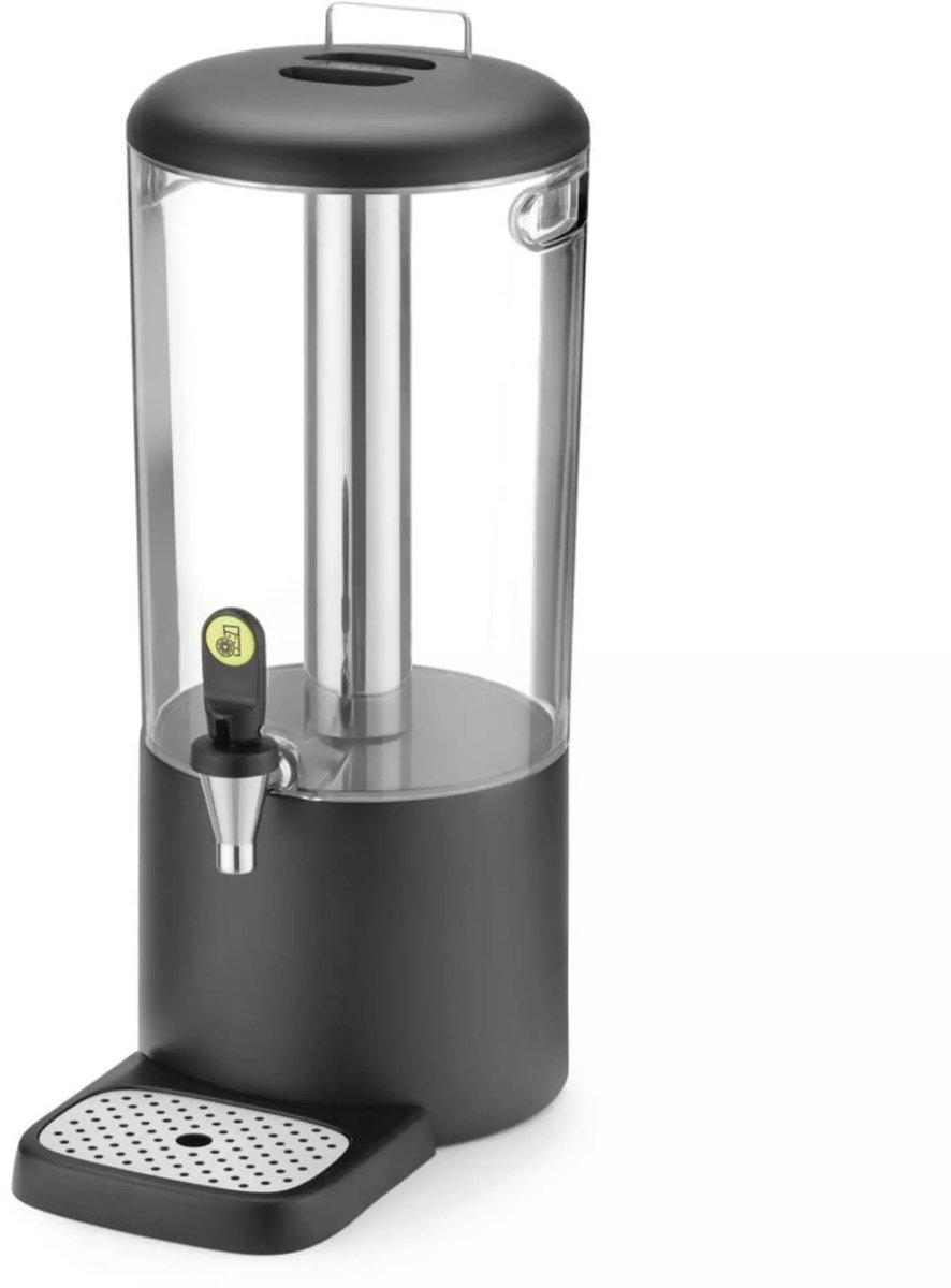 HENDI Sapdispenser 8 liter - ABS en rvs - koelbuis - 31,8x21,6x53,2 cm - zwart - buffet