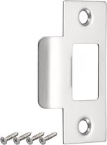 Olda sluitplaat type LP8 tbv schoot 8 mm voor houten deuren staal verzinkt | Online Deurbeslagshop