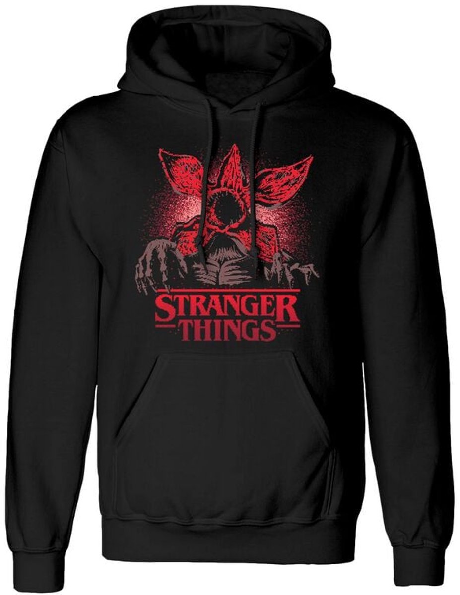 Stranger Things Pixel Demogorgon Heren Trui met capuchon - zwart - S