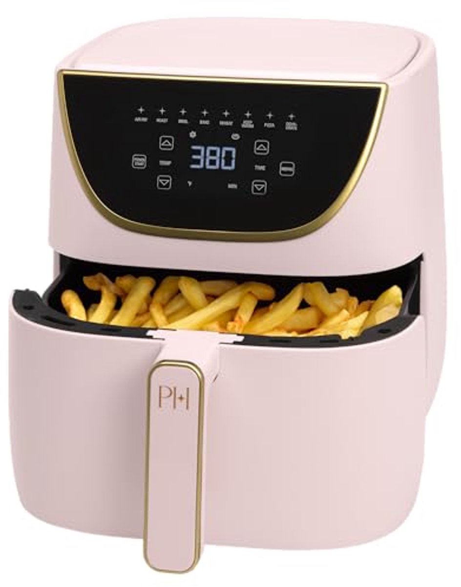 Roze Airfryer 1700W 6L Digitale Touchscreen Roze