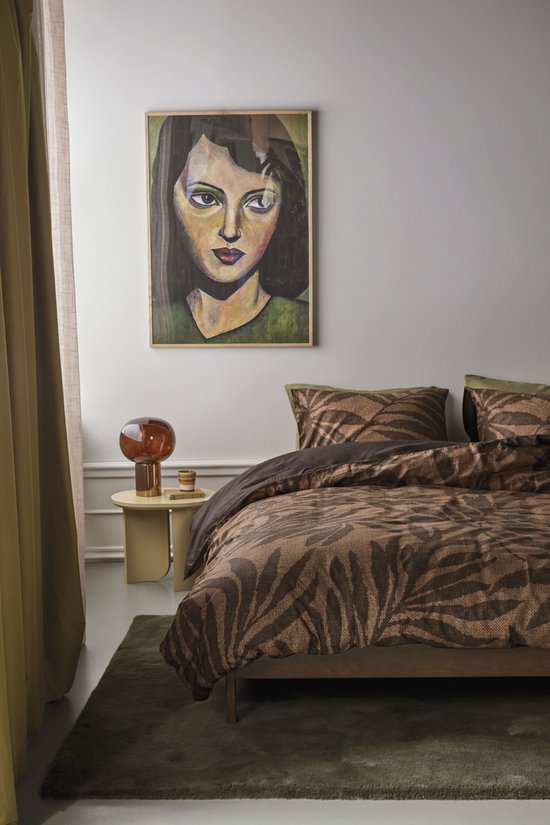 Beddinghouse Laurie dekbedovertrek - Tweepersoons - 200 x 200/220 cm - Bruin van Beddinghouse — afbeelding 2