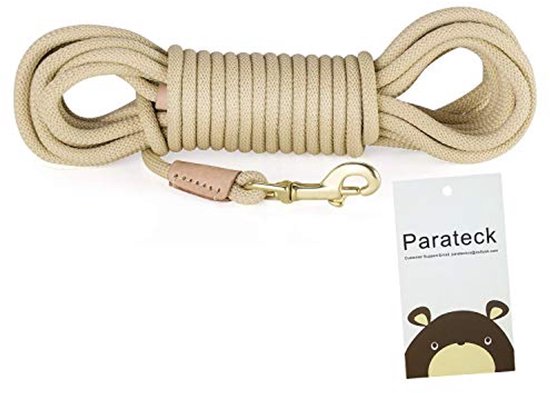 Hondentraining Riem Extra Lang – 10 Meter Nylon Lijn Met Metalen Swivel Clip, Voor Grote, Middelgrote En Kleine Honden – Ideaal Voor Terugroeptraining En Buitenactiviteiten (blauw)