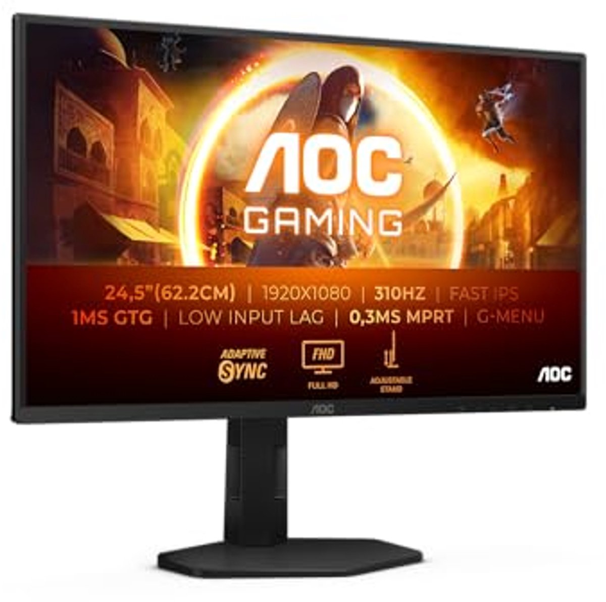 25 inch Full HD gaming monitor met 310 Hz en 1 ms reactietijd
