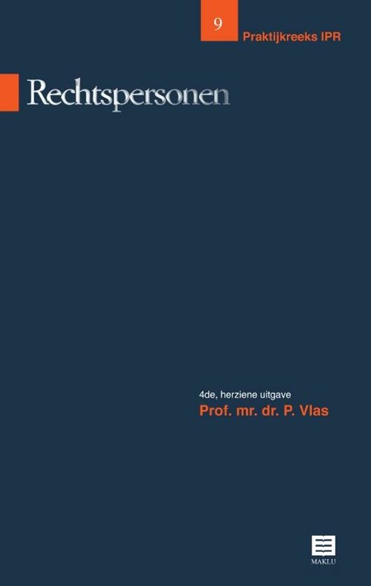 Praktijkreeks IPR 9 - Rechtspersonen - cover