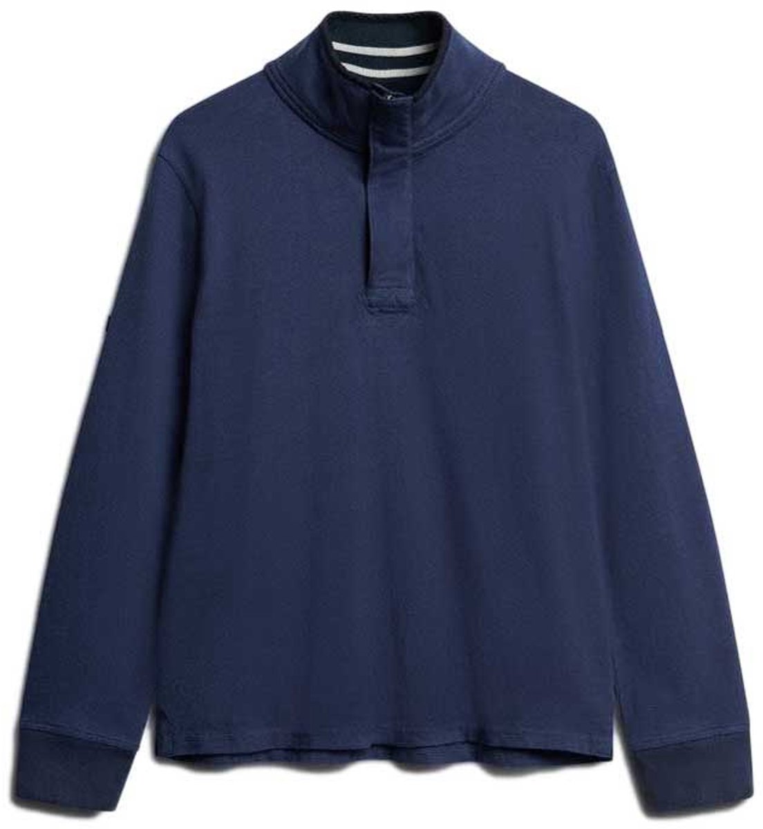 Superdry Classics Henley Sweatshirt Met Halve Rits M Man Marineblauw