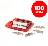 Couteaux à crochet - 100 pièces - Avec boîte de rangement