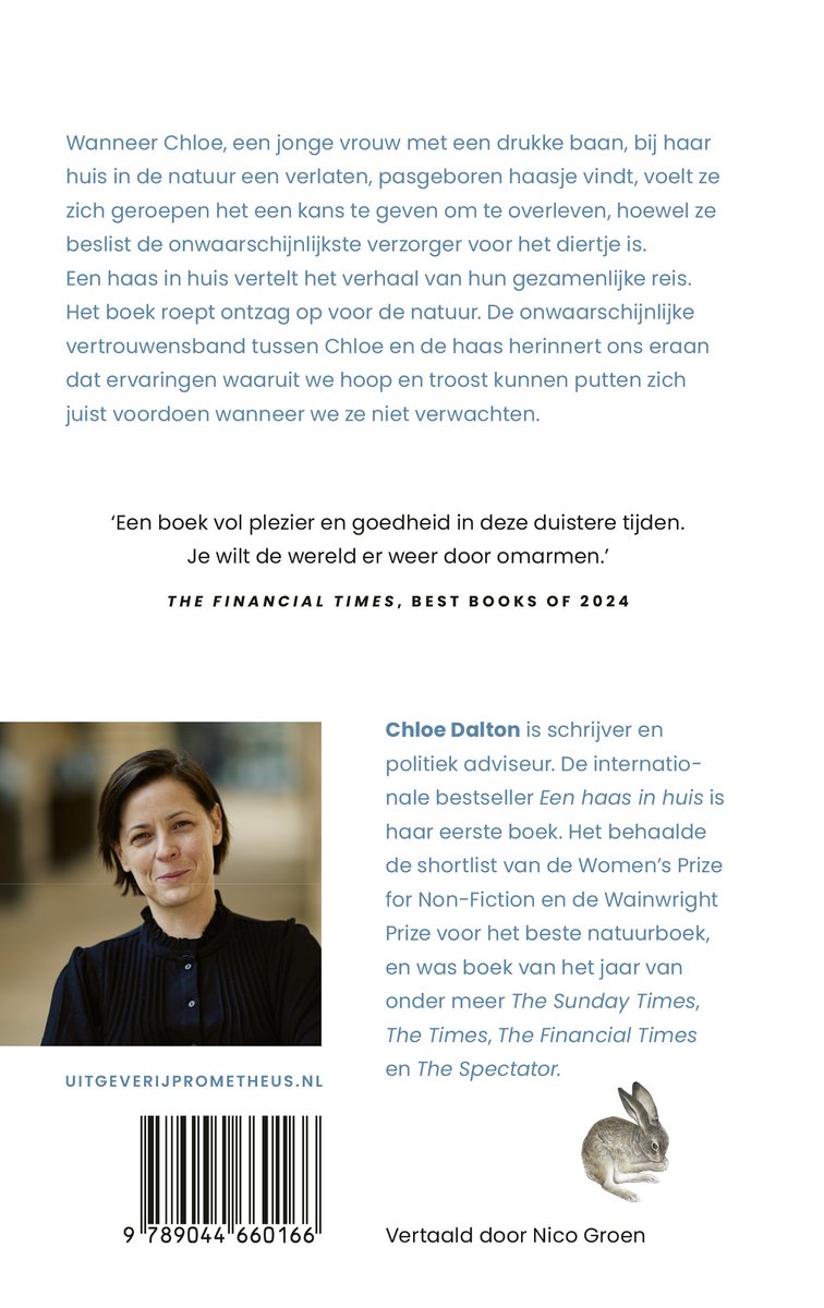 Een haas in huis - back cover