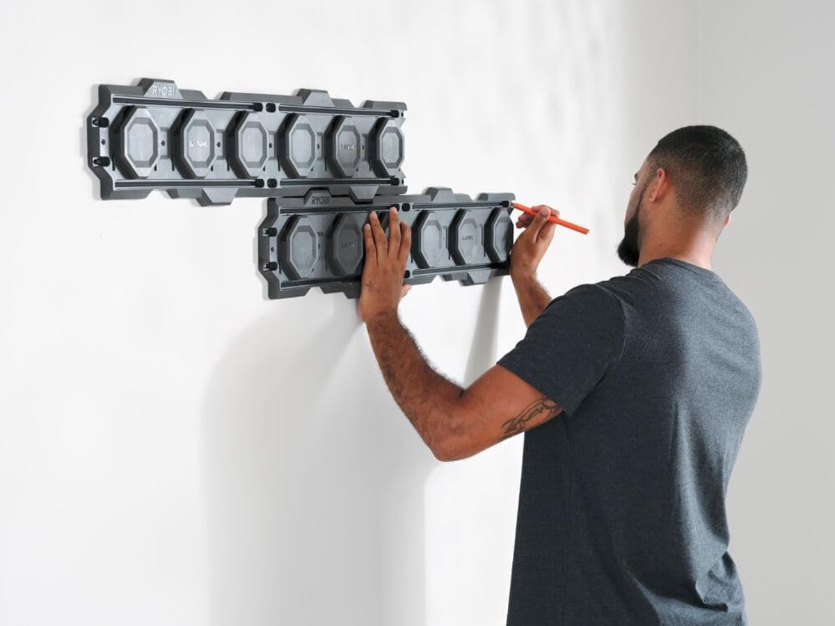 RYOBI LINK Opslagsysteem RSL2WR-2 Wandbeugel Modulair, Set van 2