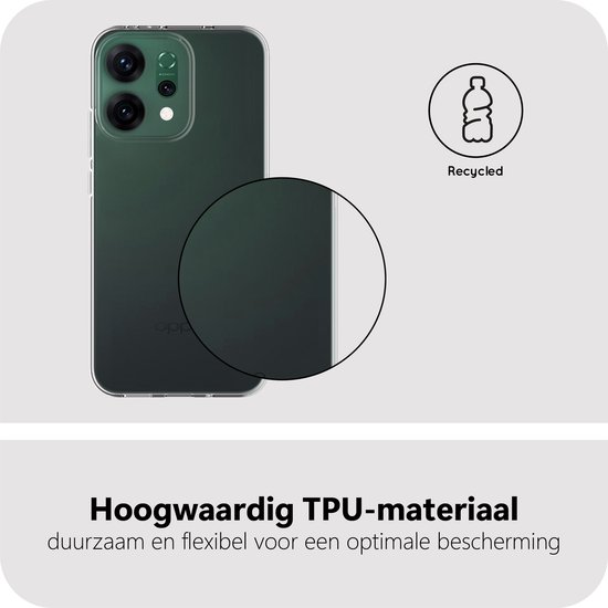 Matériau TPU de haute qualité, durable et flexible, pour une protection optimale de l'Oppo Reno14.