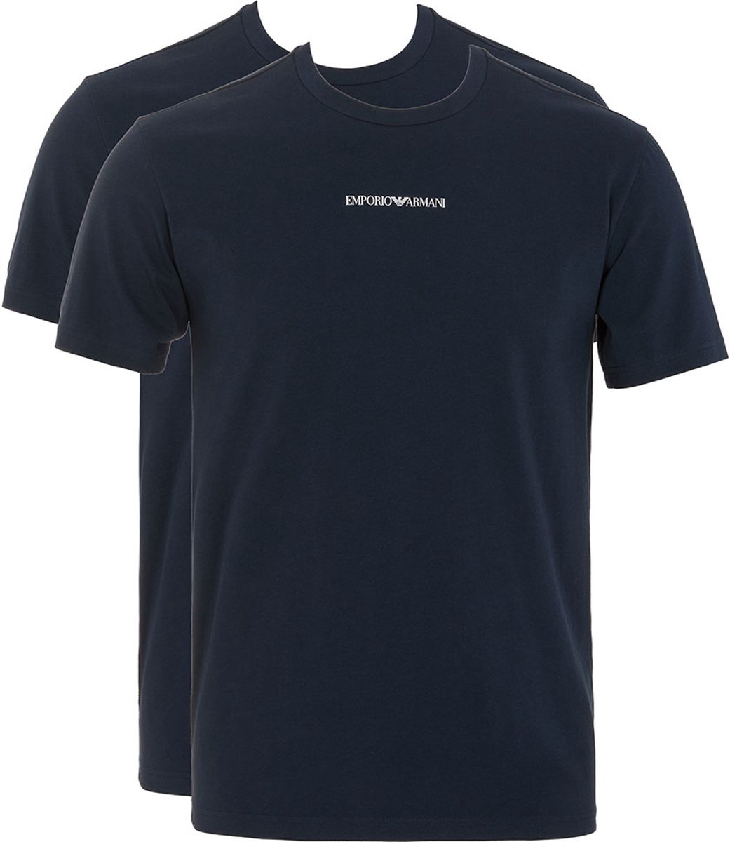 Emporio Armani Em000391_af16115 Korte Mouwen Basislaag 2 Eenheden Blauw L Man