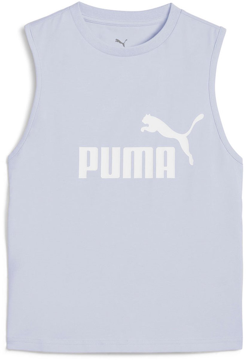 Puma Ess No. 1 Logo Slim Mouwloos T-shirt M Vrouw Cool Water