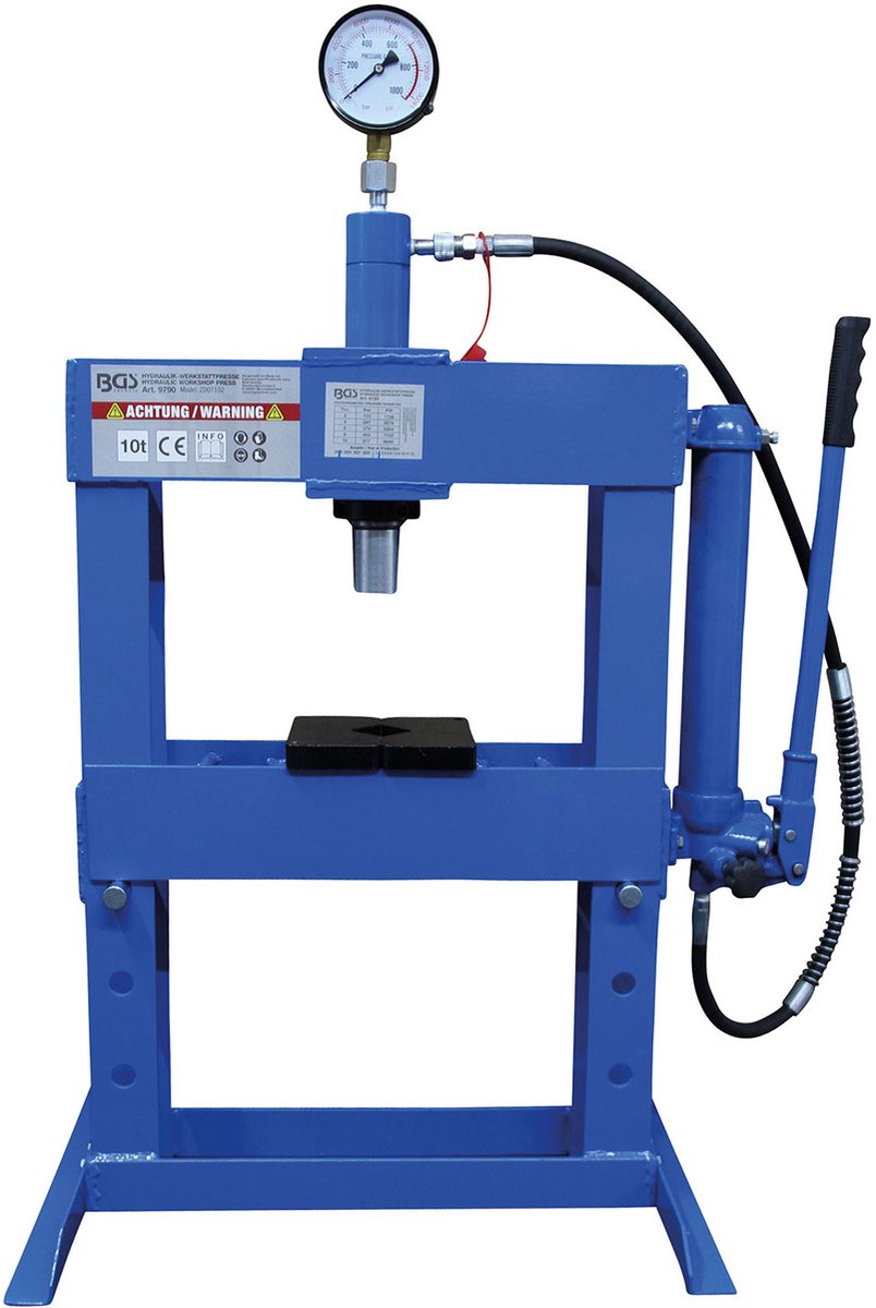 BGS Hydraulische werkplaatspers 10 t - 9790