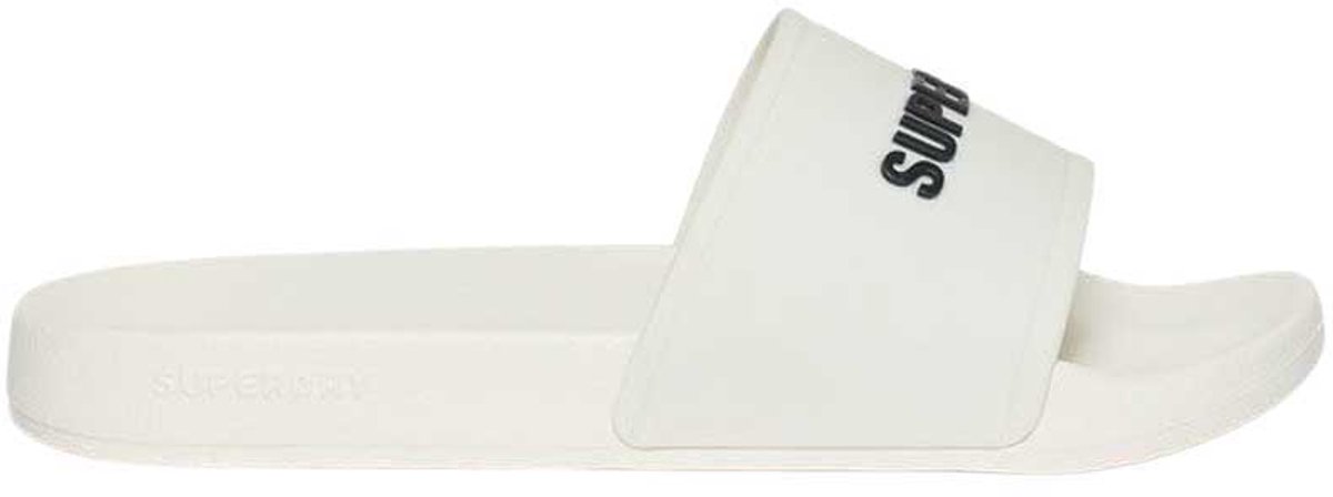 Superdry Badslippers met logo Heren Slippers Zwart