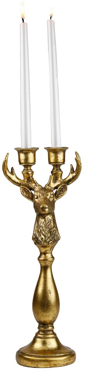 Goodwill Kaarsenhouder Hert Goud H 38 cm