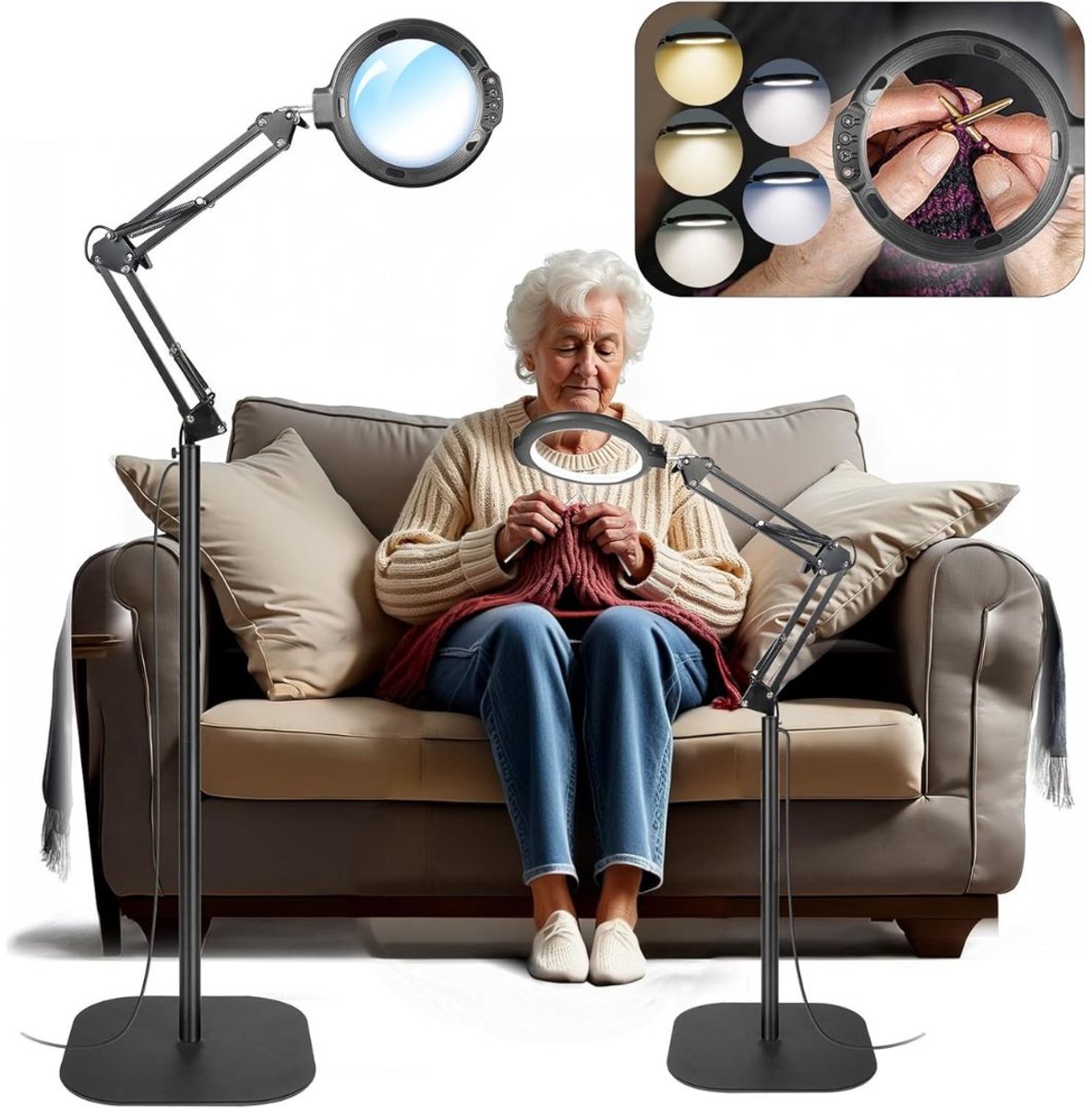 DailySupplies® Loeplamp met Standaard - Lamp met Led Verlichting