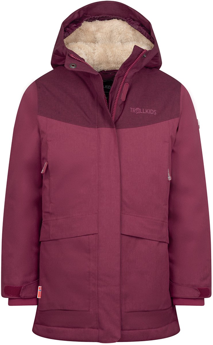 Trollkids Oslo Coat Pro Jas Rood,Paars 104 cm Meisjes