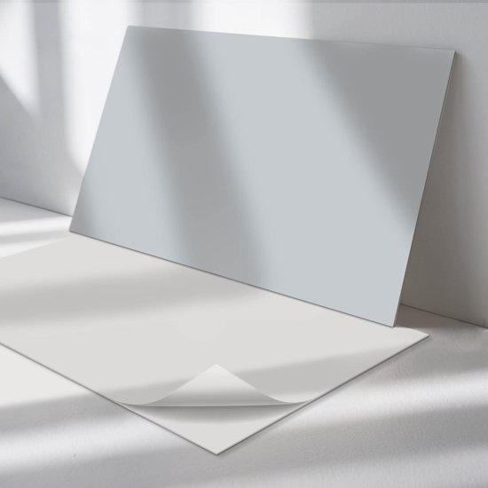 Hode PVC-vloerbedekking, vinylvloer, zelfklevende tegels, plaktegels, vloer, grijs, betoneffect, 30 cm x 30 cm, waterdicht, 0,9 m² dikte, 1,5 mm, 10 tegels