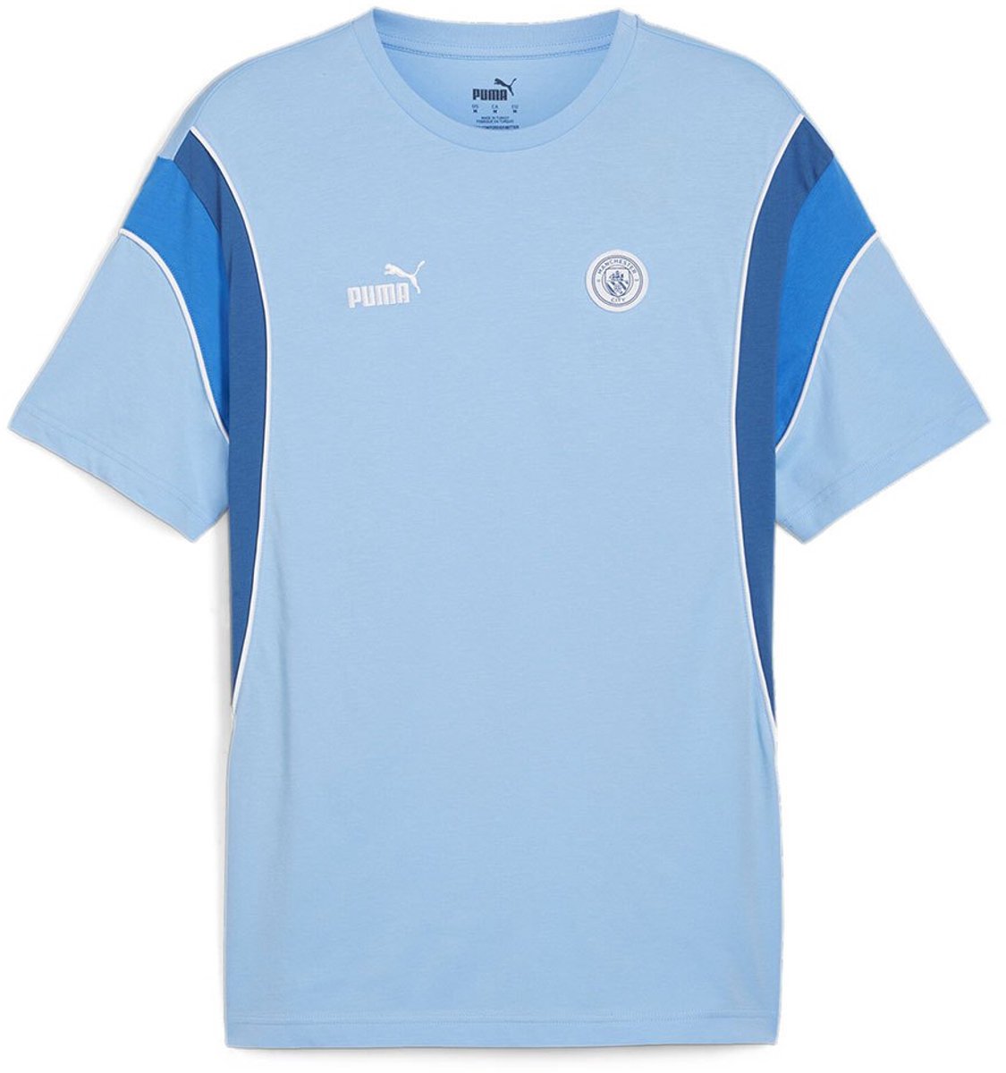 Puma Manchester City Football Archive T-shirt Met Korte Mouwen Blauw L Man,Vrouw