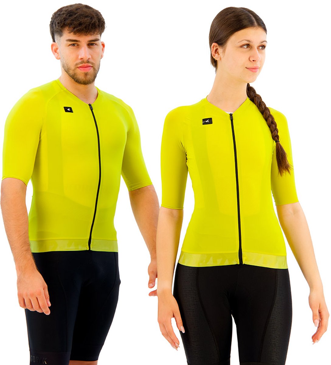 Gobik Cx Solid Korte Mouw Wielertrui Geel M