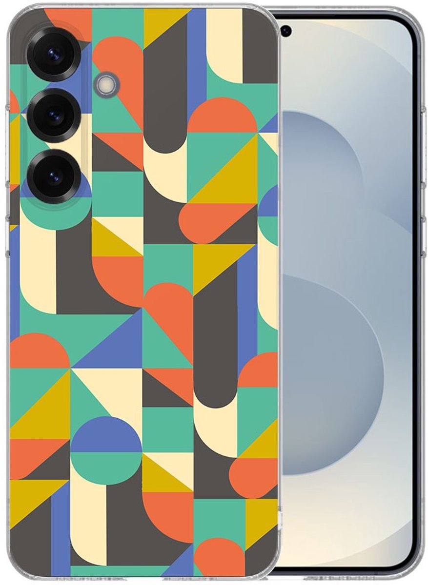 TPU Hoesje Samsung Galaxy S25 Plus - Funky Retro Backcover