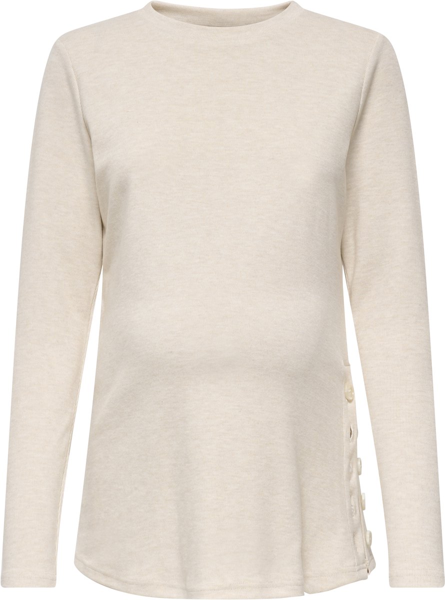 ONLY - OLMRITALA L/S O-NECK BUTTON SLIT TOP - Dames - Blouses
