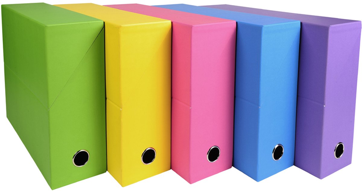Exacompta SALSA Transportdoos Rug 90mm - Geassorteerd - 89329E