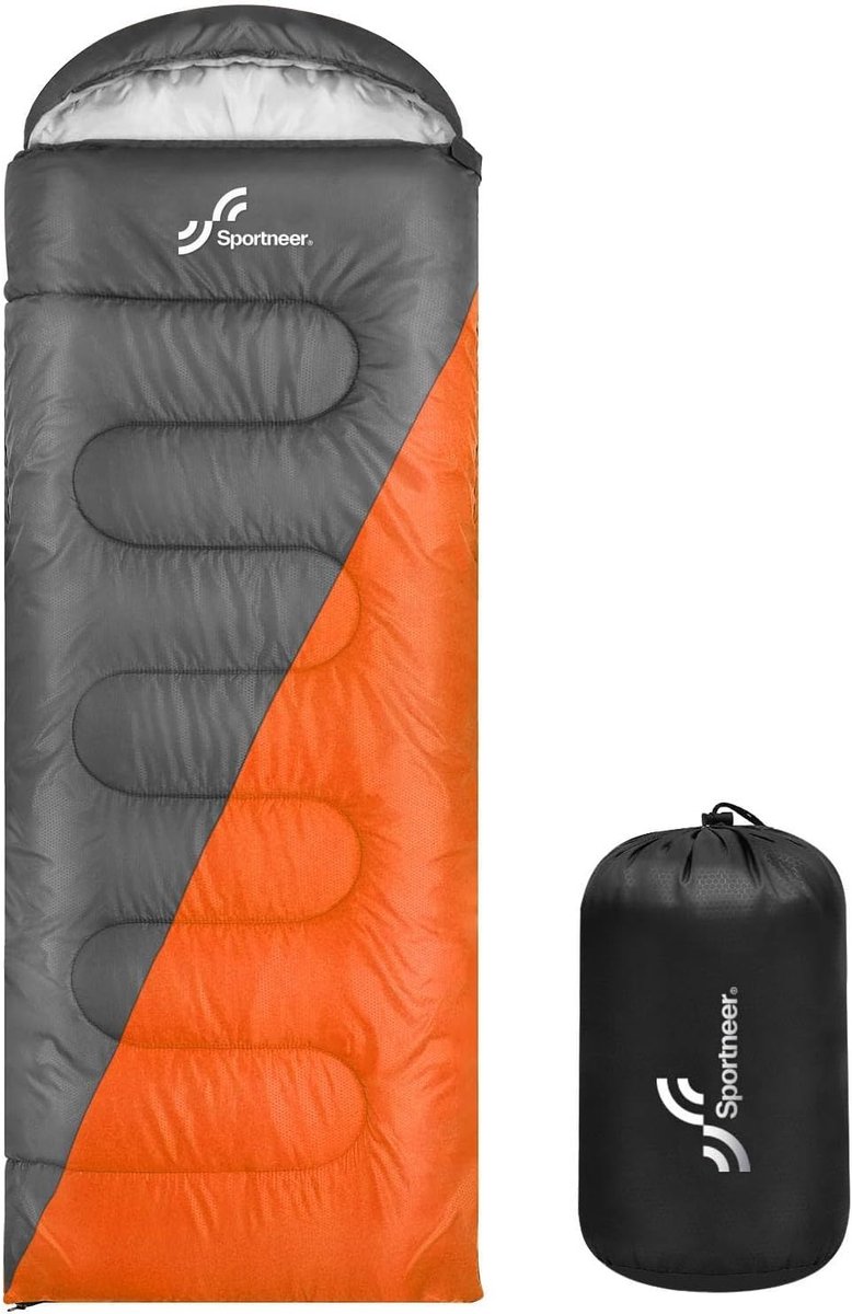 Warme Camping Slaapzakken 3-4 seizoenen lichtgewicht Outdoor Rechthoekige Slaapzak met Kleine Verpakking voor Volwassenen Dames Heren Wandelen